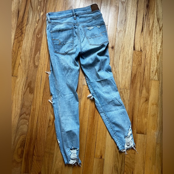 Next Level Stretch American Eagle Skinny Distressed Jeans - Picture 4 of 5